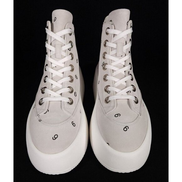 MM6 Maison Margiela 6 Platform Suede Sneakers 40 10 Womens Gray New - Picture 4 of 16